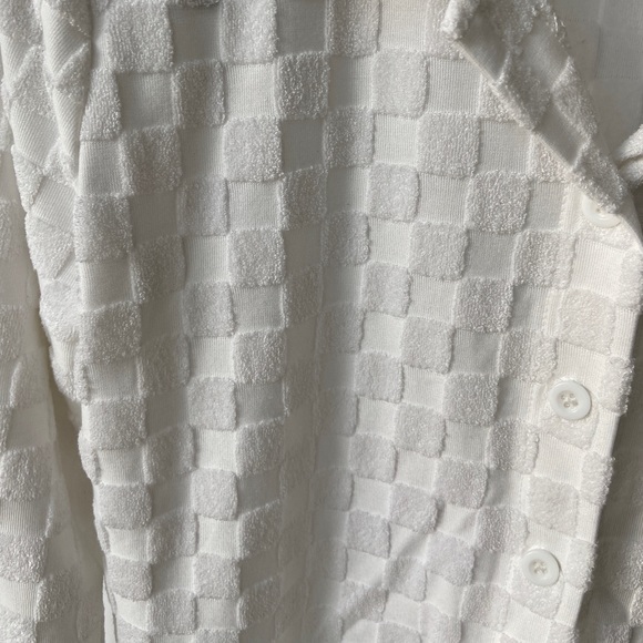 White Square Pattern Shirt - Picture 3 of 7